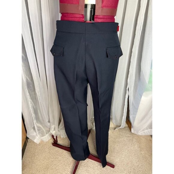 Johnny Carson suit blazer Vintage 1970s mod navy red - Picture 16 of 16